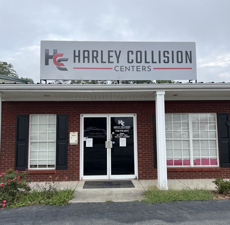Jenkinsburg Collision Center Front of Building – Harley Collision Centers Jenkinsburg Collision Center Front of Building - Harley Collision Centers