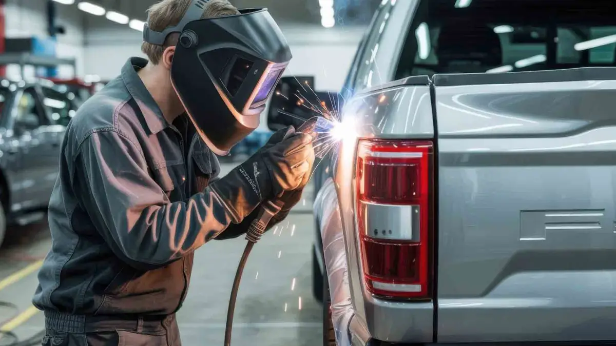 collision center tech welding